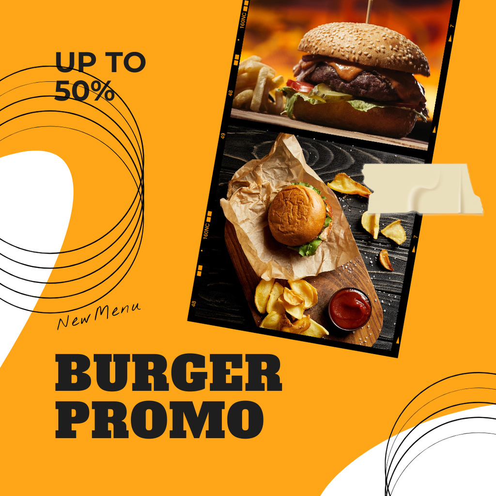 Special Burger Promotion Instagram Modelo de Design