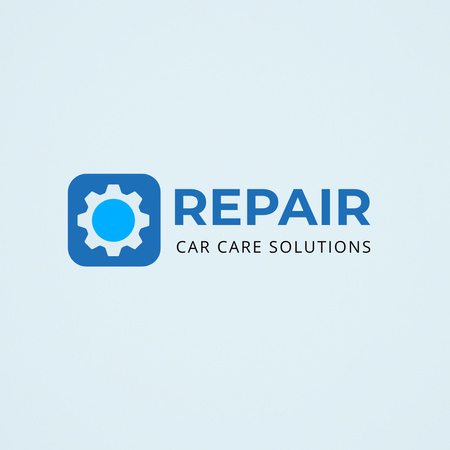 Repair Car Service Ad Logo Design Template