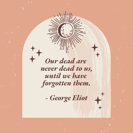 Designvorlage Citation devoted to Day of the Dead Holiday für Animated Post
