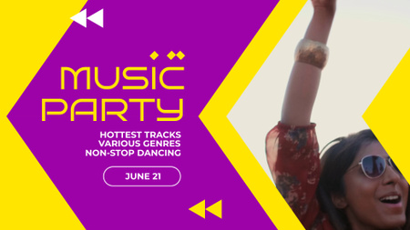 Platilla de diseño Music Party and Fun Outdoors Full HD video