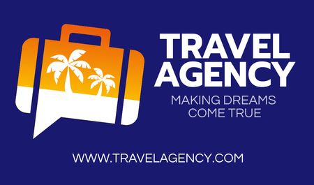 Travel Agency Services Offer Business card – шаблон для дизайна