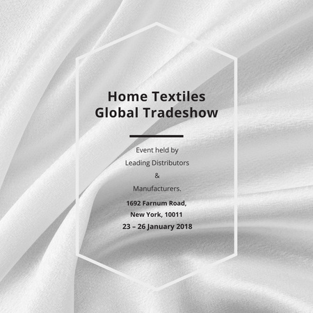 Home textiles global tradeshow Ad Instagram Design Template
