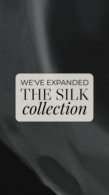 Silk Clothes Collection Announcement Instagram Video Story Design Template