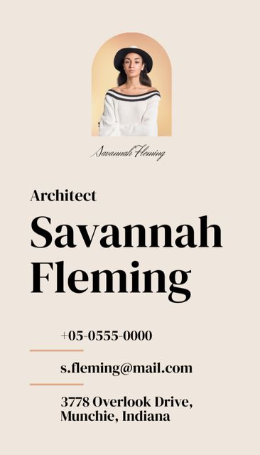 Architect Specialist Services Offer In Yellow Business Card US Vertical tervezősablon