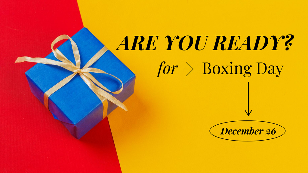 X-Mas Boxing Day Sale Announcement FB event cover – шаблон для дизайна