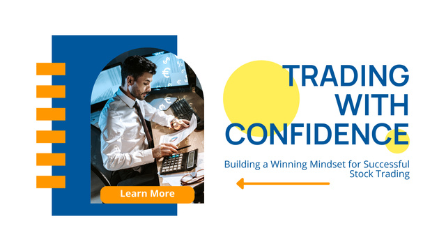 Stock Trading with Confidence Title 1680x945px Modelo de Design