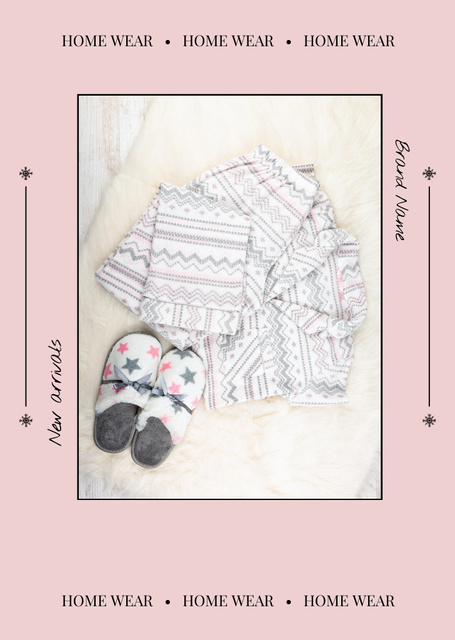 Winter Offer of Cozy Home Wear Postcard A6 Verticalデザインテンプレート