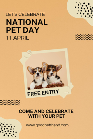 Pet Day Invitation 6x9in Design Template