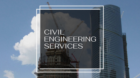 Civil Engineering Assistance on Each Step of Construction Full HD video tervezősablon