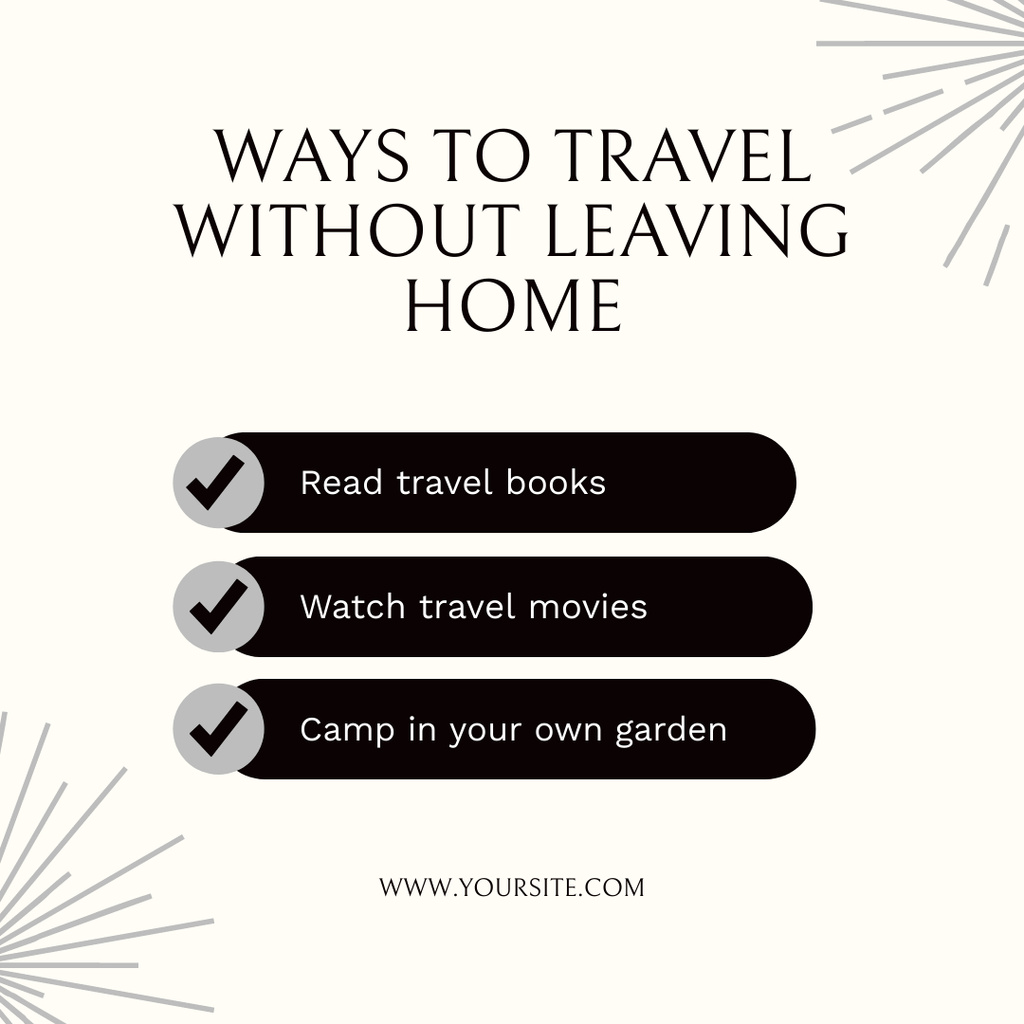Inspiration by Reading Travel Books and Movies Instagram – шаблон для дизайну