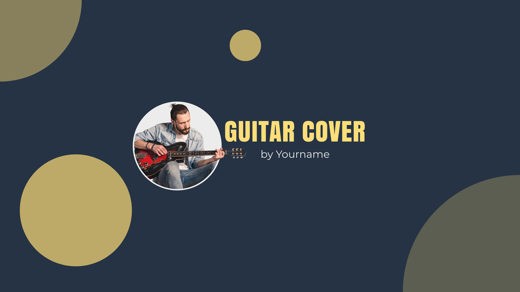 Ad of Song Guitar Cover Youtube Šablona návrhu