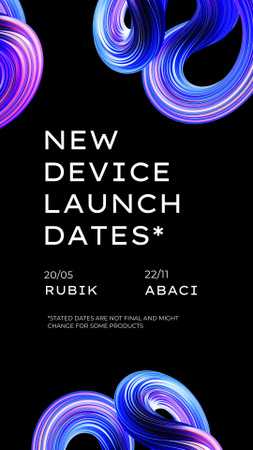 New Device Launch Announcement Instagram Story Design Template