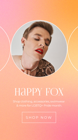 Pride Month Sale Announcement Instagram Video Story Design Template