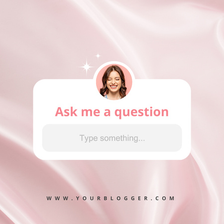 Designvorlage Tab for Asking Questions für Instagram