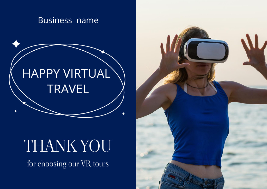 Happy Virtual Travel Card – шаблон для дизайну