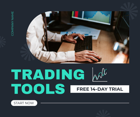 Incredible Stock Trading Tools Offer Facebook Design Template