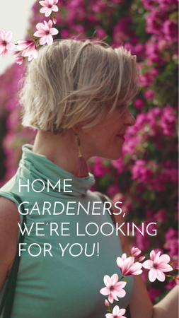 Designvorlage Home Gardeners Courses With Discount für TikTok Video