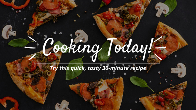 Tasty Cooking Meal As Social Media Trend Youtube Thumbnail Design Template