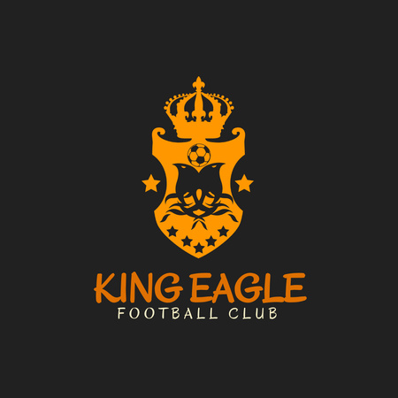 A futballklub jelképe Logo tervezősablon