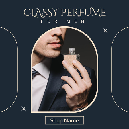 Classy Perfume for Men Instagram Design Template