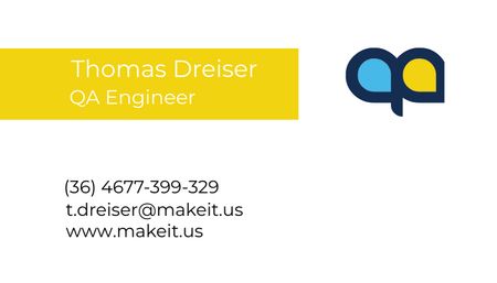 Engineer Service Offer Business Card US Design Template