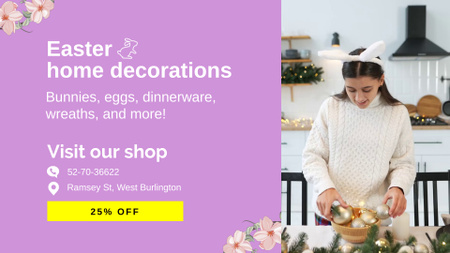Decorations For Home At Easter With Discount Full HD video Design Template