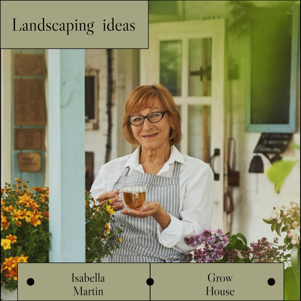 Landscaping Ideas Ad Instagram Modelo de Design