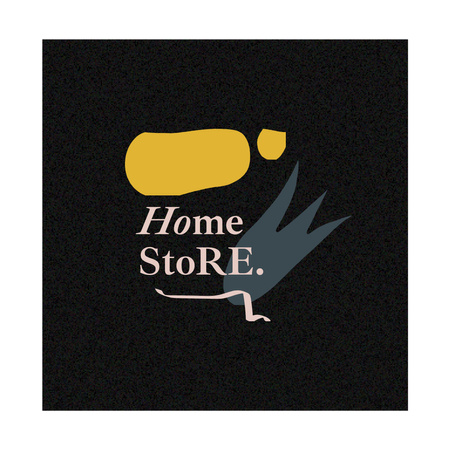 Plantilla de diseño de Home Decor Store Promotion With Abstract Illustration Logo 1080x1080px 