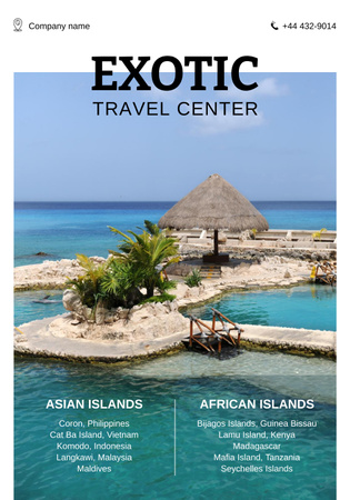 Travel Tour Offer Poster 28x40in Design Template