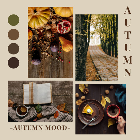 Autumn Mood Inspiration Instagram Design Template