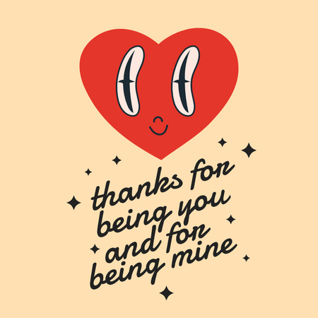 Valentine's Day Holiday Greeting Instagram tervezősablon