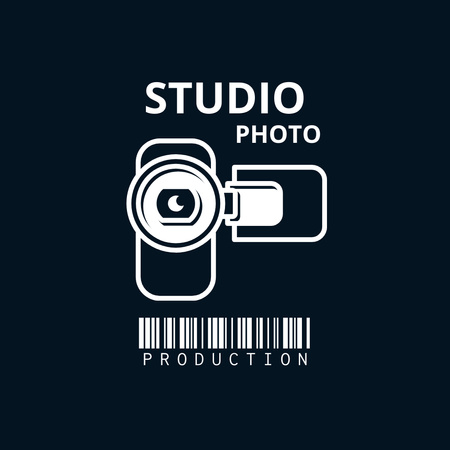 design de logotipo de produção de fotos de estúdio Logo Modelo de Design