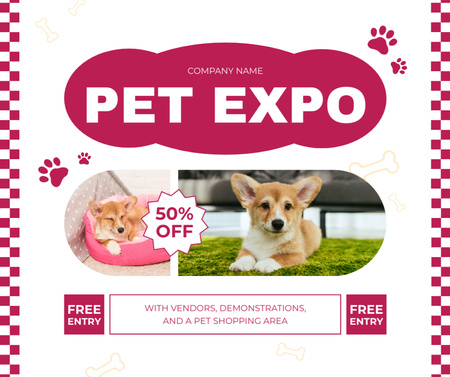 Free Entry to Pet Expo Facebook Design Template