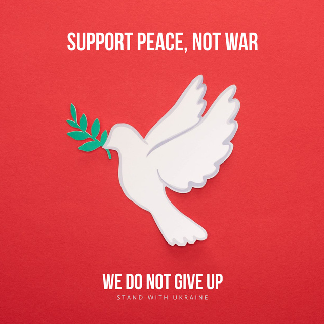 Modèle de visuel Urgent Awareness about the War in Ukraine - Instagram