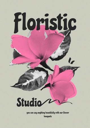 Platilla de diseño Floristic Studio Services Offer Poster