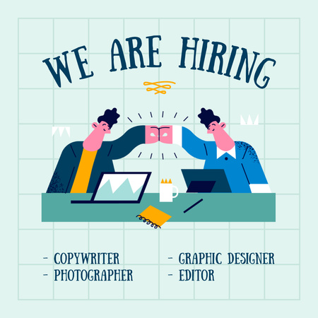 Online business positions job offer Instagramデザインテンプレート