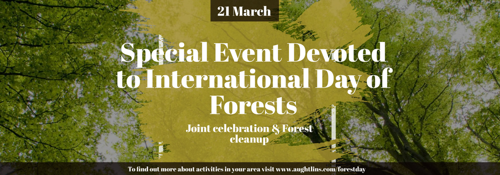Ontwerpsjabloon van Tumblr van International Day of Forests Special Event