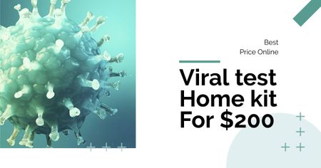 Platilla de diseño Viral test kit offer Facebook AD