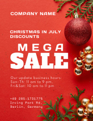 Enchanting Christmas Sale Announcement for July