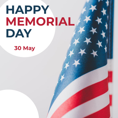 Memorial Day Wishes Instagram Design Template