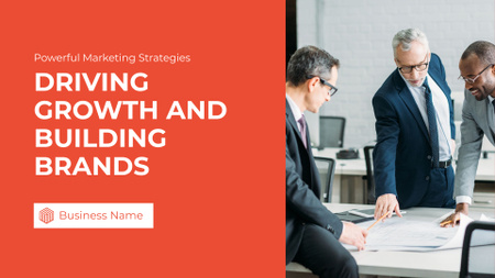 Brand Building and Growth Strategy Presentation Wide Tasarım Şablonu