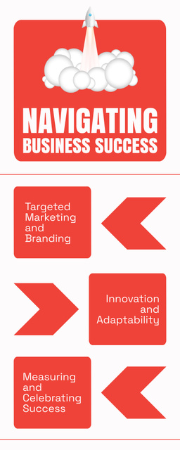 Platilla de diseño Tips for Navigating Business Success Infographic