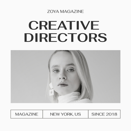 Creative Director Skills and Experience Instagramデザインテンプレート
