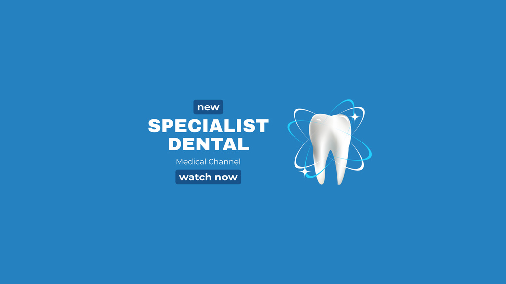 Designvorlage Dental Specialist Services Offer für Youtube