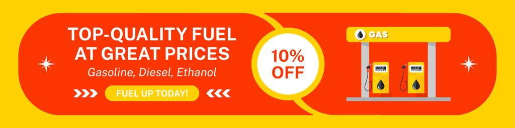 Favorable Prices and Discounts at Gas Stations Twitter – шаблон для дизайна