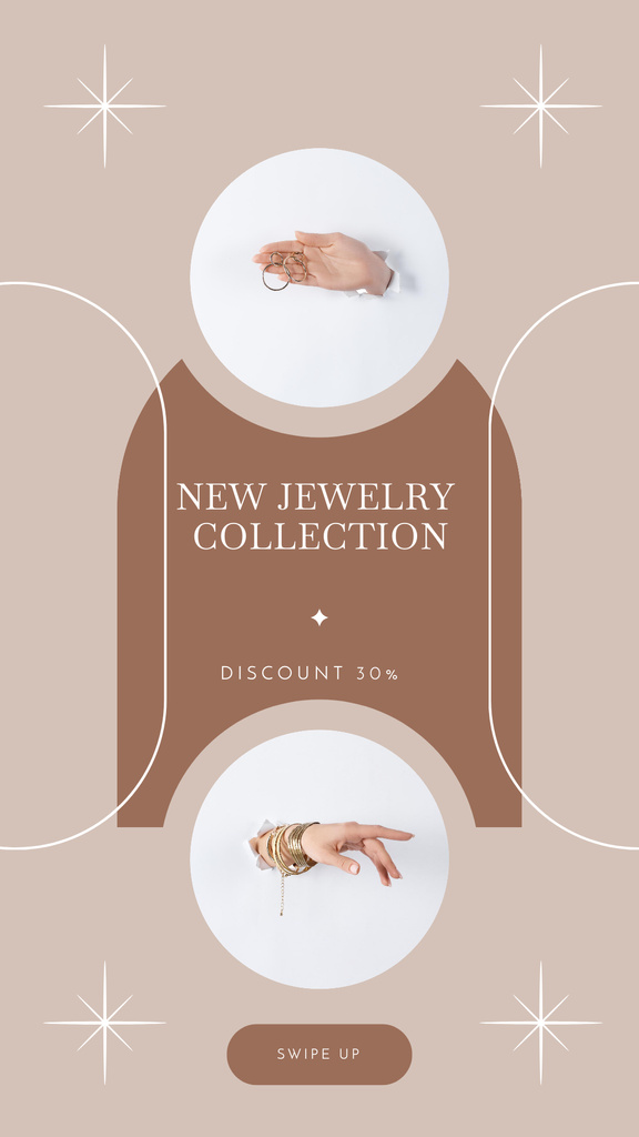 Designvorlage New Jewelry Collection für Instagram Story