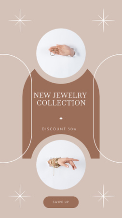 New Jewelry Collection Instagram Story tervezősablon