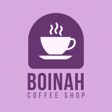 Template di design Cafe Ad with Coffee Cup Logo