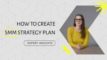 Plantilla de diseño de Proposal for Creation of SMM Plan Strategy YouTube intro 