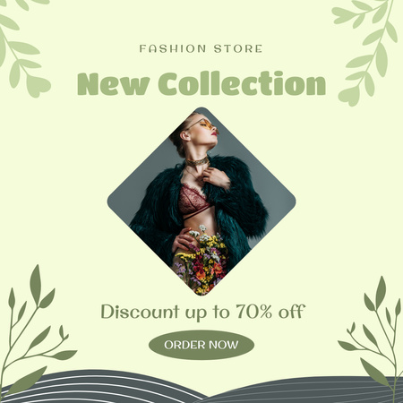 Female Fashion New Collection Ad Instagram Tasarım Şablonu